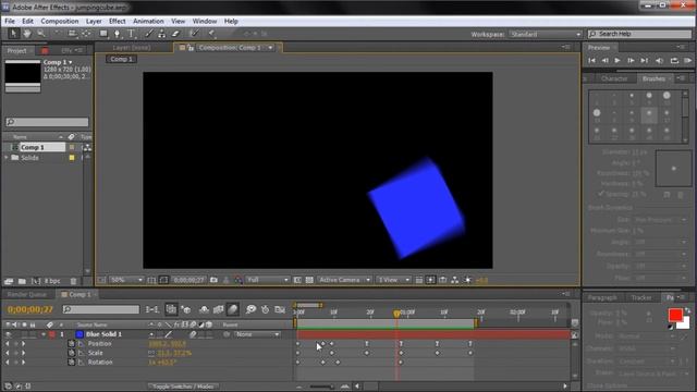 60 Second After Effects Tutorial : Adjust Animation Speed by Scaling Keyframes -HD- смотреть онлайн