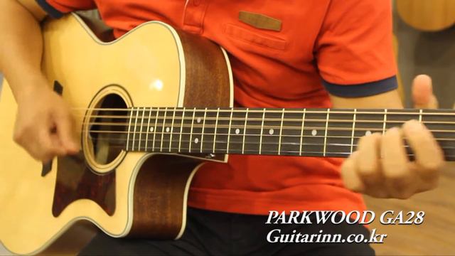 [기타인] Parkwood GA28 Guitar Sound смотреть онлайн