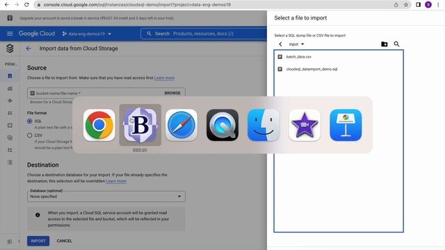 Import and Export data to and from Cloud SQL Instance смотреть онлайн