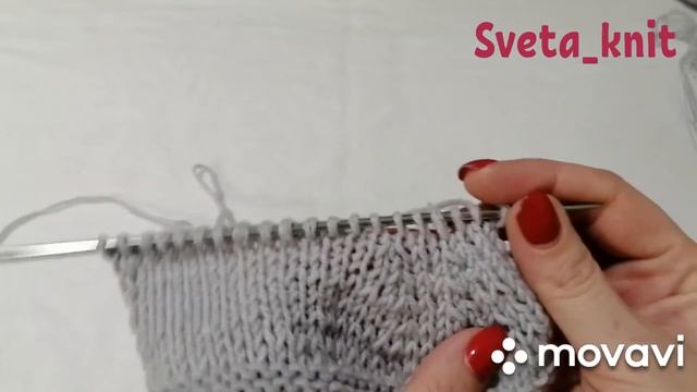 Как делать убавки спицами смотреть онлайн