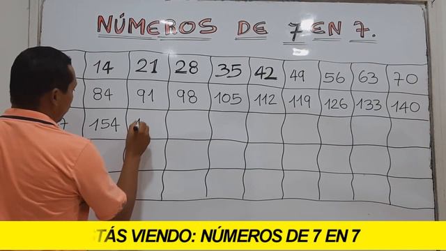 NÚMEROS DE 7 EN 7 (EXCELENTE Y SENCILLA EXPLICACIÓN) (CON EJEMPLOS) - WILSON TE EDUCA смотреть онлайн