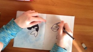 как нарисовать касатку (читать описание)