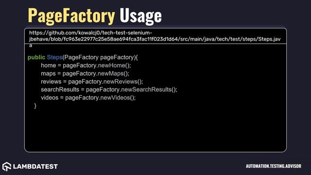 org openqa selenium support Selenium PageFactory with examples смотреть онлайн