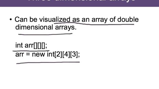 Arrays in Java: 2D and 3D смотреть онлайн