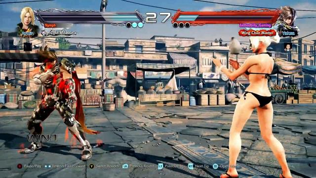 BLACK_SWIMSUIT • NINA WILLIAMS - TEKKEN 7 | Nina (Nymph) vs Lars / Lei Wulong смотреть онлайн