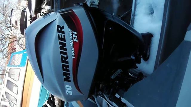 Mariner 30 Fourstroke EFI .Flushing with Salt Away . смотреть онлайн