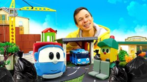 Грузовичок Лева едет на свалку! Развивающие мультики для малышей про машинки