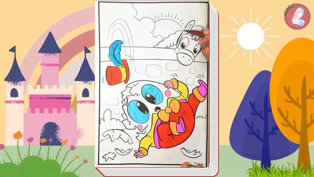 Humpty Dumpty - Nursery Rhymes Series - Coloring and listening for kids смотреть онлайн