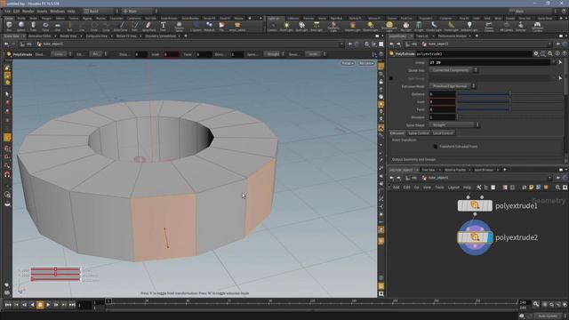 Houdini Second Set Of Nodes In Modeling | المثال الثاني وشرح المجموعة الثانية من النودز في التصميم смотреть онлайн