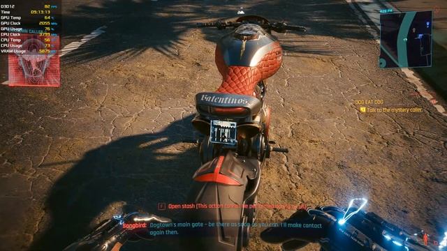 Cyberpunk 2077 2.0 Phantom Liberty, max settings, (ray traycing off) смотреть онлайн