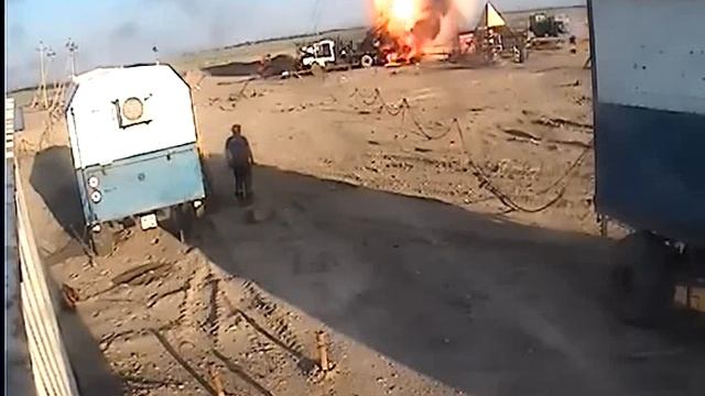 Пожар на нефтяной вышке в Нефтекумском районе смотреть онлайн