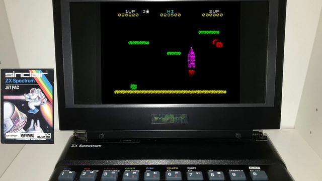 Jetpac Retro Game 50 fps ZX Spectrum Laptop смотреть онлайн
