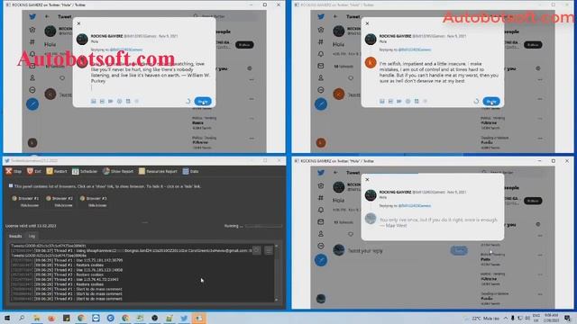 Twitter Marketing Sofware - How to reply a Tweet with unlimited Twitter accounts смотреть онлайн