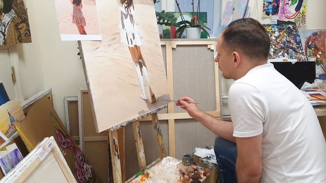 Художник рисует Портрет девушки | мастеркласс | Oil painting | Живопись маслом | Art Artist смотреть онлайн