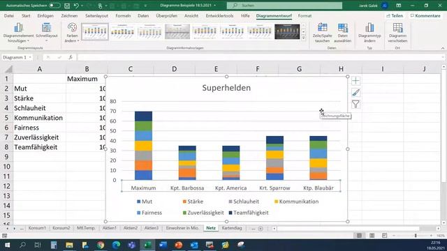 T 5 7 Excel Basis 1 Netzdiagramm смотреть онлайн
