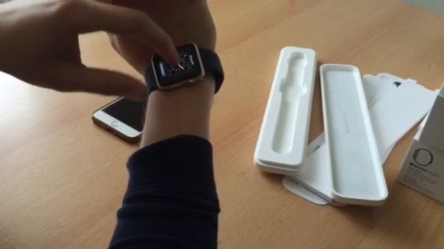 обзор на  Apple Watch Sport 42mm и распаковка