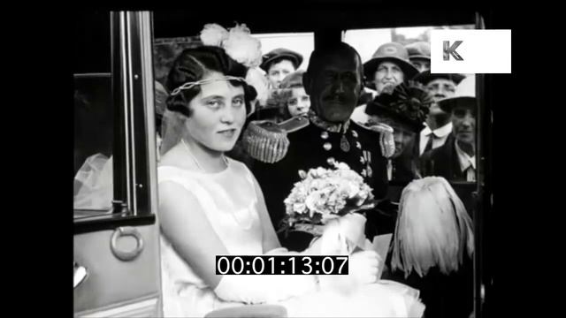 1920s Debutantes Arrive At Buckingham Palace, London, Upper Class, HD From 35mm