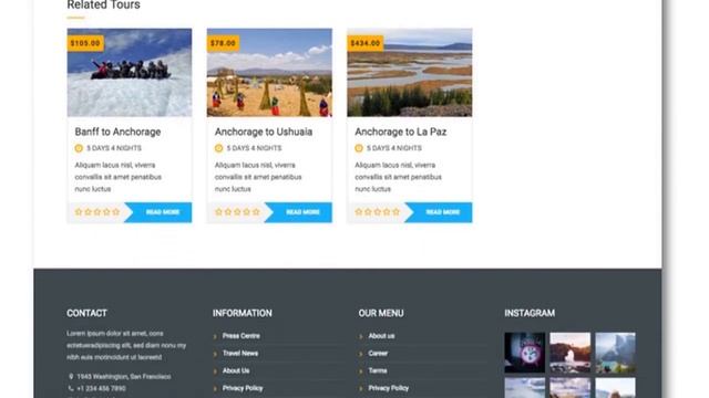 Travel Tour Booking WordPress Theme Free Download смотреть онлайн