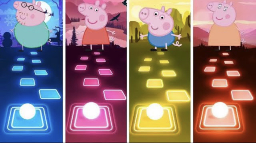 Пеппа Пиг - Джодж Пиг - Папа Пиг - Мама Пиг - TilesHop, EDM Rush!