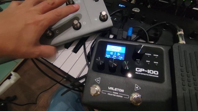 Demo control Valeton GP 100 with any external midi controller смотреть онлайн