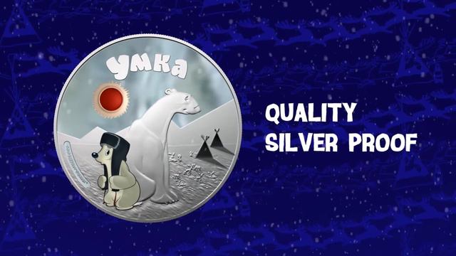 Cook Islands 2011 Soyuzmultfilm Cartoon Umka Polar Bear Siver Coin