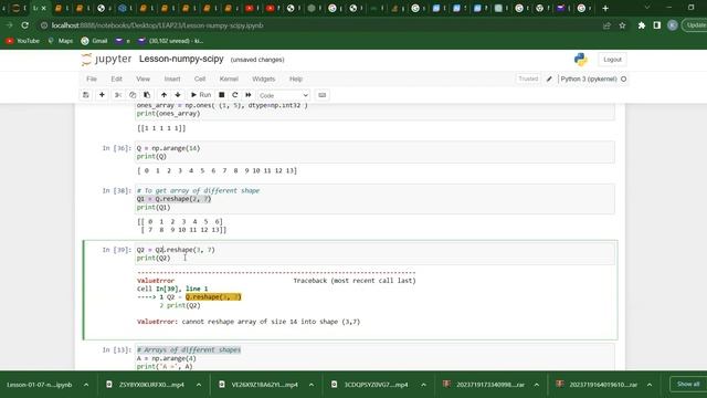 Python Numpy and Matrix смотреть онлайн