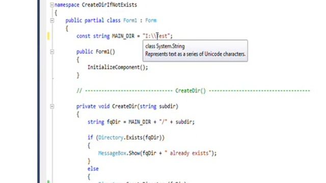 C# Edge 80 - C# Create Directory if it doesn't Exist смотреть онлайн