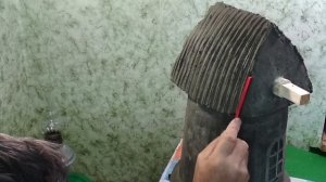 Декоративная мельница из Цемента и Пластиковых вёдер своими руками.