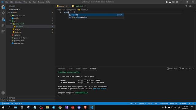 (Part B) Todo App in React (Nepali) | Header Component смотреть онлайн