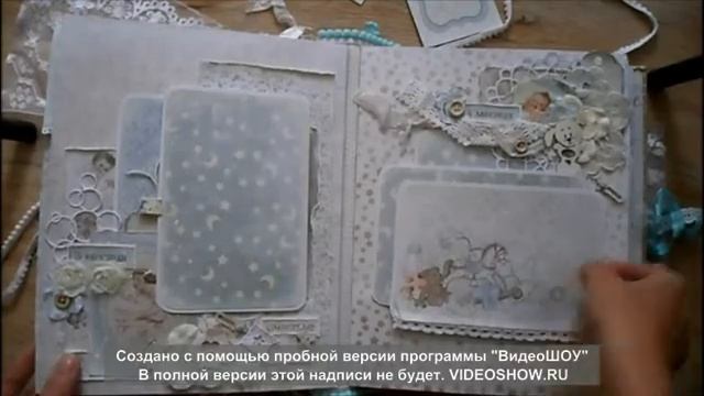 Видеообзор Альбом для малыша о первом годике - скрапбукинг смотреть онлайн