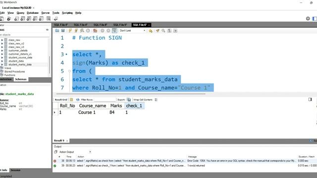 SQL Function SIGN | How to use SIGN Function in SQL | How to indicate the sign of a number in SQL смотреть онлайн