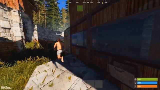 This Awesome BUS STOP Base Survived The CLANS of Rust смотреть онлайн