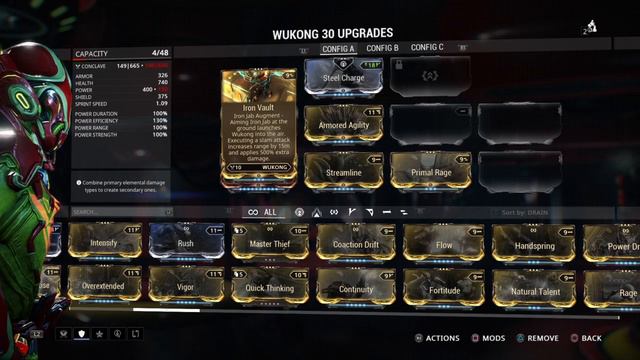 Warframe - New Wukong Support (Primal Rage & Iron Vault) смотреть онлайн