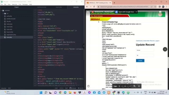 PHP and MySQL Insert,View,Edit,and Delete Record from Database Using смотреть онлайн