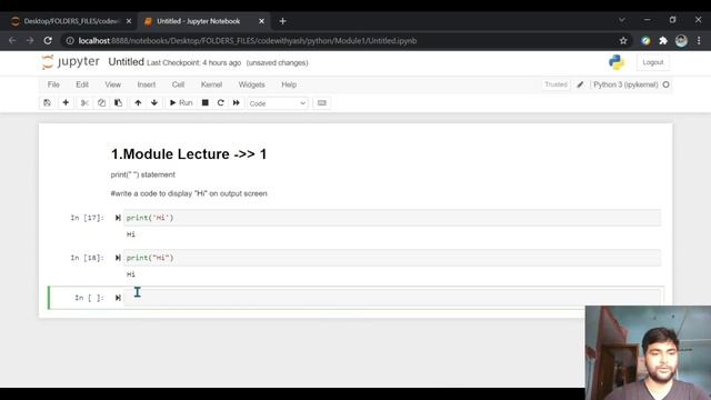 #print function in #python || Display "Hi" on output screen||codewithyash смотреть онлайн