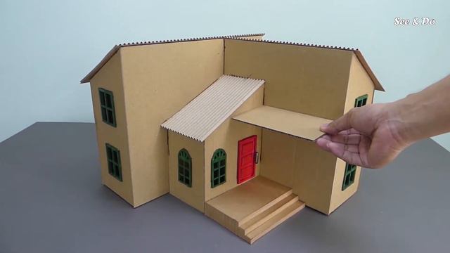 Как сделать красивый дом из картона - Дом мечты #08 смотреть онлайн