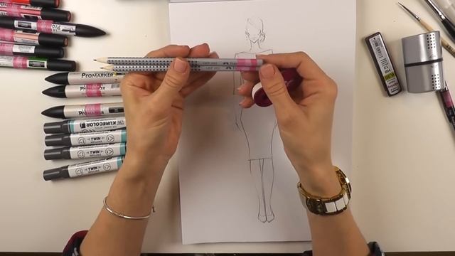 Fashion Sketching: материалы для скетчинга Vol.1