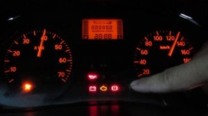 Режим самодиагностики щитка приборов на Рено Логан и Лада Ларгус