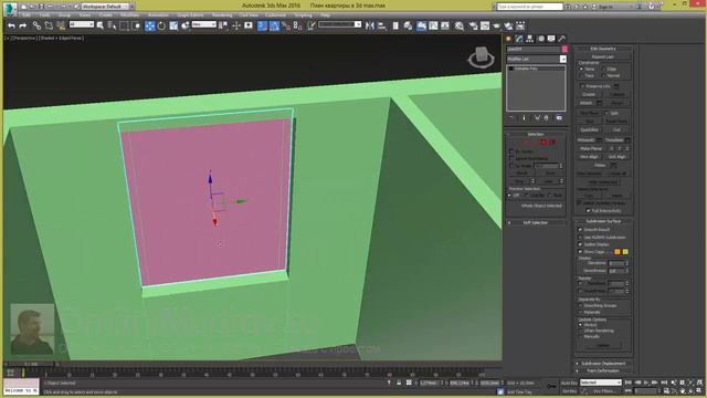 Окно в 3d max, как сделать простое окно в 3d max - 1/3 смотреть онлайн