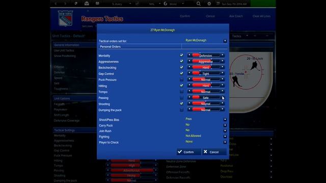 Eastside Hockey Manager - New York Rangers ep. 3 "Team / Player Tactics pt. 1" смотреть онлайн