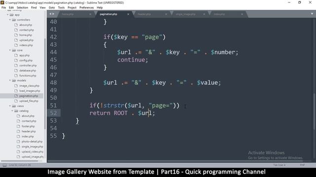 PHP Image gallery website from HTML template Tutorial Part16 | MVC OOP | Quick programming смотреть онлайн