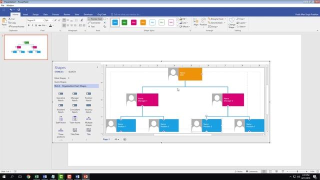 MS Visio Tutorial - Lesson 48 - Importing Visio Organizational Chart into Other Office Applications смотреть онлайн