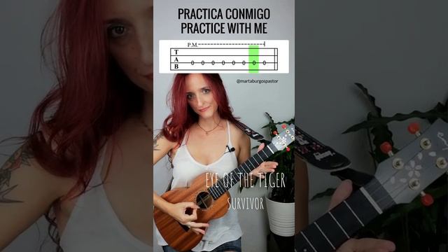 EYE OF THE TIGER🥊RIFF UKELELE | Survivor