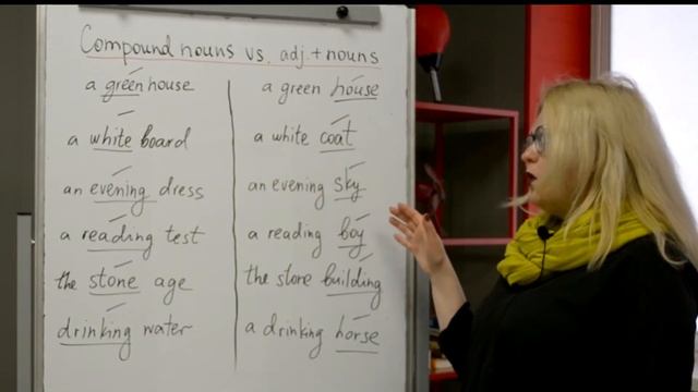 Compound nouns vs Adjective + nouns смотреть онлайн