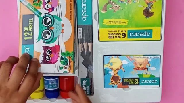 APSARA art kit unboxing video || water colour Sketch Pen box ???☑️????? смотреть онлайн