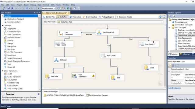 SSIS Tutorials - 9.Multicast, Row Count and Script Task in SSIS смотреть онлайн