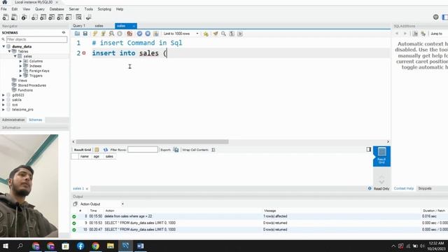 How to insert data into table in Sql | insert command | Mysql workbench | Code with Data смотреть онлайн