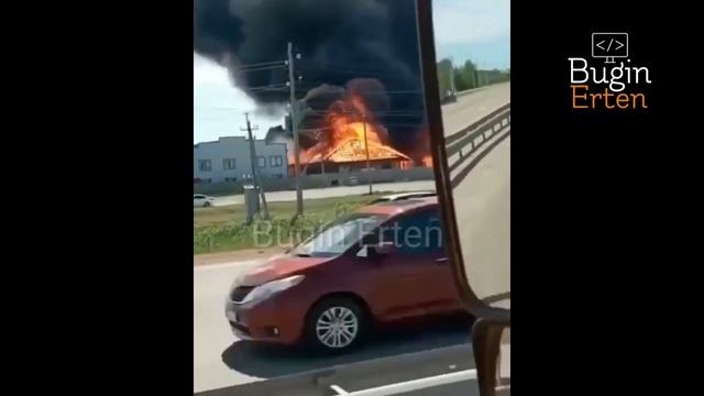 Өрт Астана Резорт Астана 10.06.2020 | Пожар по Карагандинской трассе | горит резорт | здание смотреть онлайн