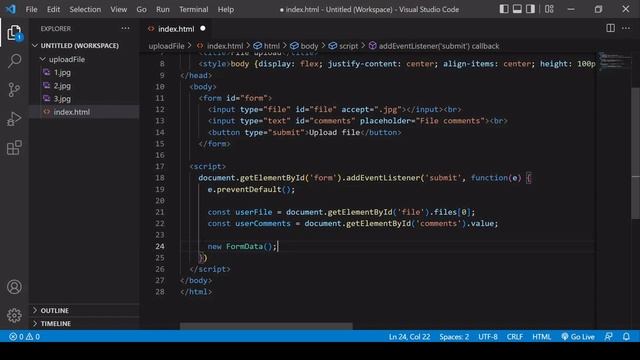 File Upload using Fetch API - JavaScript Tutorial смотреть онлайн