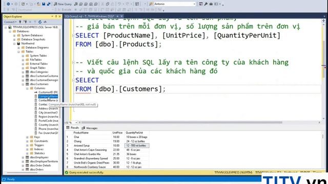 Khóa Học SQL Server - Bài 04. Câu lệnh truy vấn SELECT смотреть онлайн